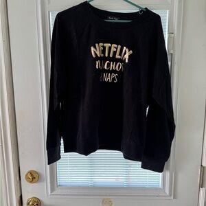 Charlie Paige Black and Gold Crewneck Sweater